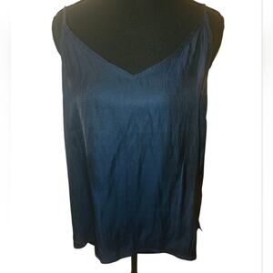 NWT Navy Blue Cami Tank Top Sleeveless Blouse Women's Large Old Navy Minimalist